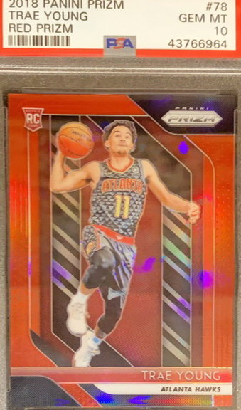 2018 Panini Trae Young Red Prizm PSA 10 /299