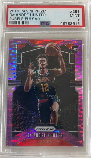 2019 Panini Prizm De’Andre Hunter Purple Pulsar /35 POP 10!! 