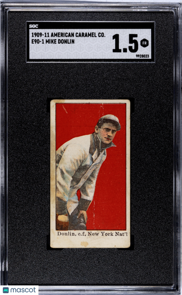 1909 American Caramel Co. (E90-1) Mike Donlin SGC 1.5