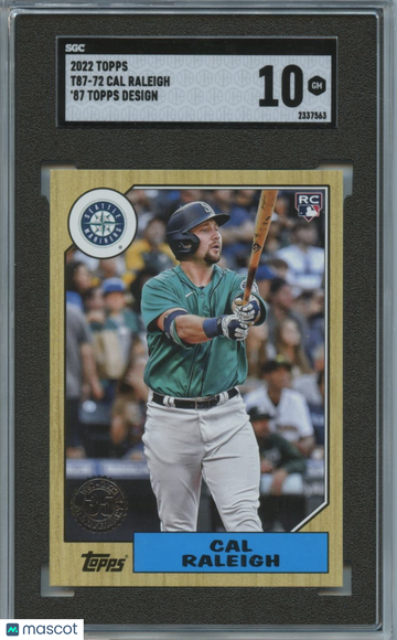 2022 Topps Cal Raleigh #T87-72 [Base] Rookie SGC 10 Topps
