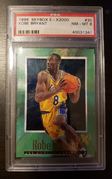 Kobe Bryant 1996 E-X 2000 RC PSA 8