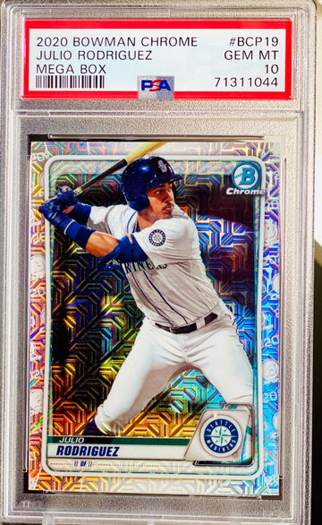 Julio Rodriguez Mega Box Refractor PSA 10