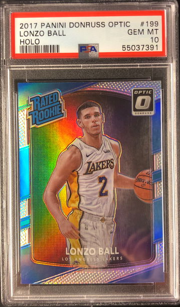 2017 Donruss Optic Lonzo Ball Holo PSA 10 RC