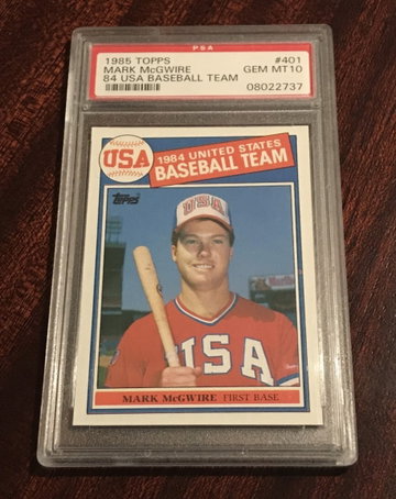 Mark McGwire 1985 Topps USA Baseball RC PSA 10 HOF?
