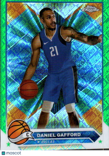 2023-24 Topps Chrome Daniel Gafford #68 Green Logo Refractors