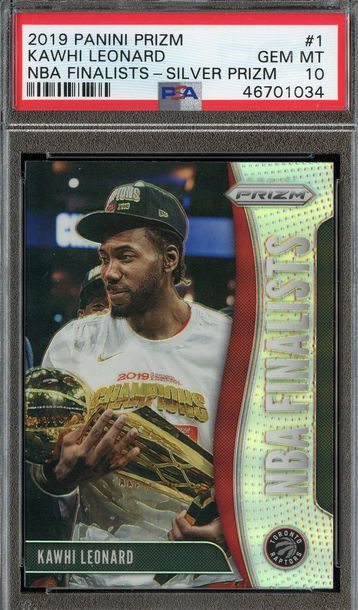 2019 Prizm Finalists Silver #1 Kawhi Leonard PSA 10 Gem Mint