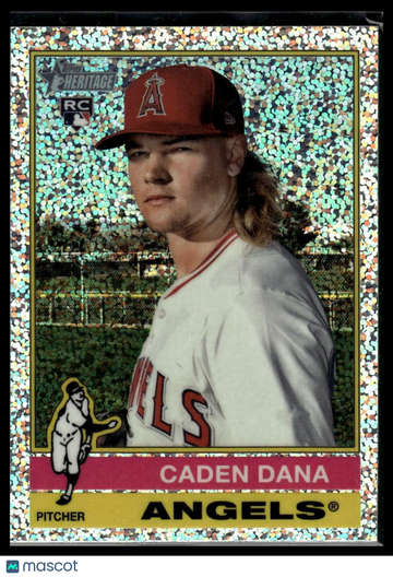 2025 Topps Heritage Caden Dana #378 Chrome Silver Sparkle Refractor RC