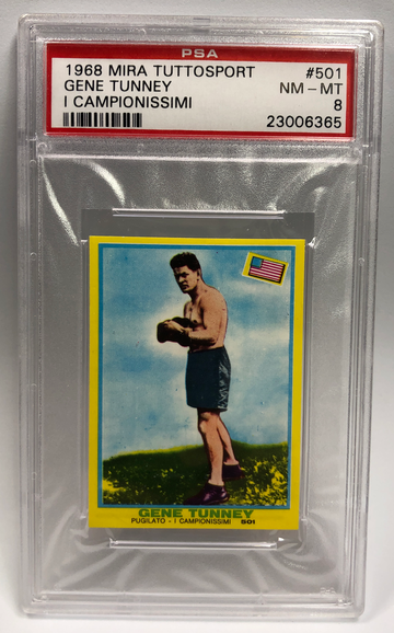 (Pop 1) 1968 Mira Tuttosport Gene Tunney I Campionissimi PSA 8