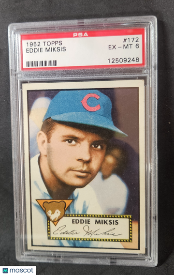1952 Topps Eddie Miksis #172 PSA 6