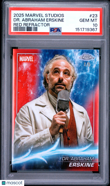 2025 Topps Marvel Studios Chrome DR. Abraham Erskine #23 PSA 10