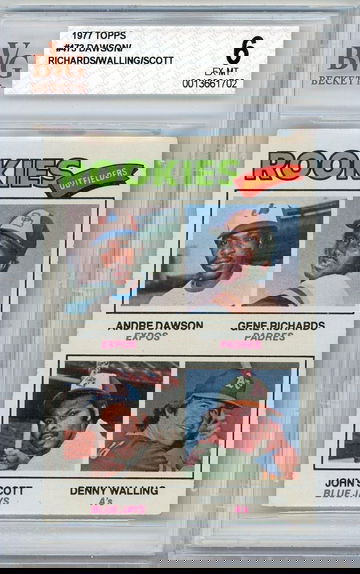 1977 Topps Andre Dawson Rookie #473 BVG Beckett 6 P1317