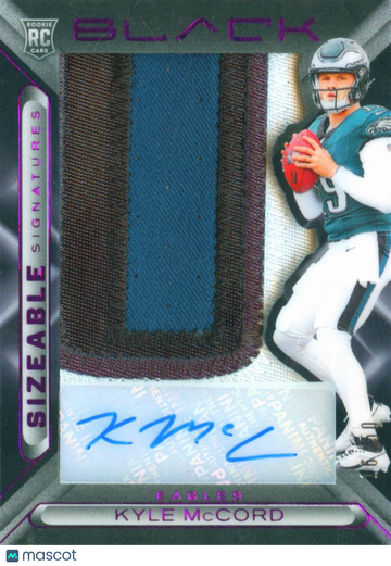 2025 Panini Black Sizeable Signatures Kyle McCord #SSR-KMD Patch RC Memorabilia