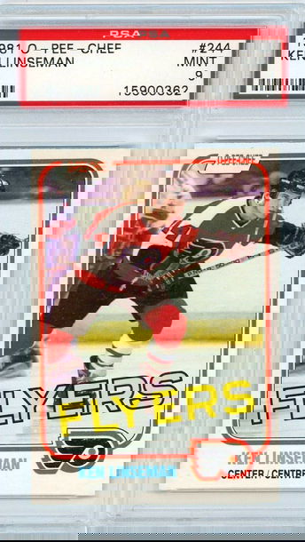 1981 OPC O-Pee-Chee Ken Linseman #244 PSA 9 P1254