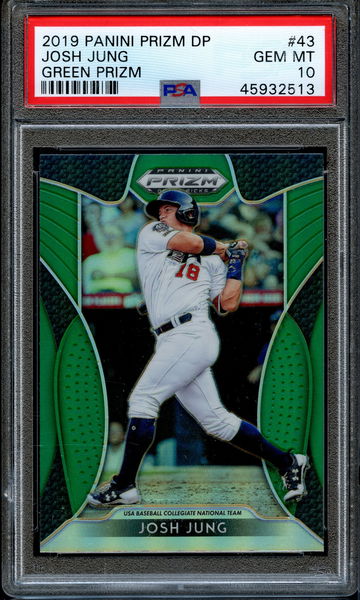 2019 Panini Prizm Draft Josh Jung Green Prizm PSA 10