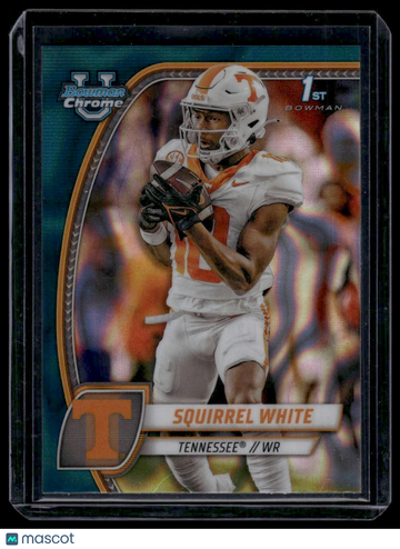 2024 Bowman University Chrome Squirrel White #166 Teal Lava Refractor