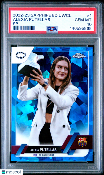 2022-23 Topps Chrome Sapphire Edition Alexia Putellas #1 SP PSA 10