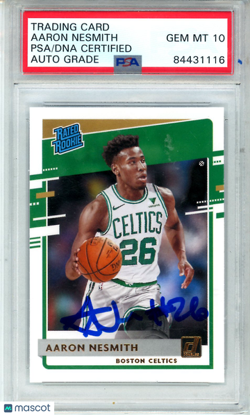 2020 Aaron Nesmith PSA Authentic Auto 10