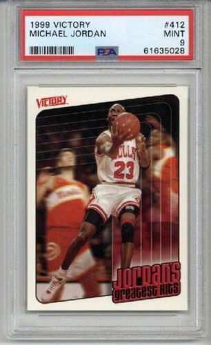 1999 UPPER DECK VICTORY #412 MICHAEL JORDAN CARD CHICAGO BULLS PSA 9 LOW POP