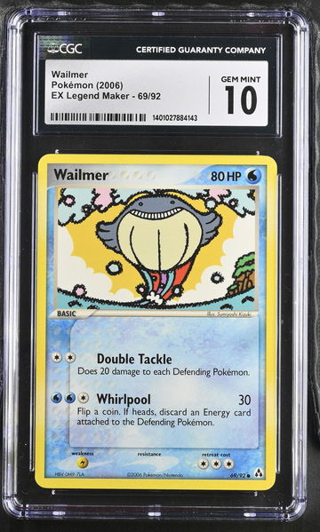 2006 Pokémon EX Legend Maker Wailmer #69/92 CGC 10