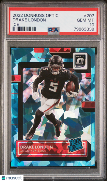 2022 Panini Donruss Optic Drake London #207 Ice PSA 10