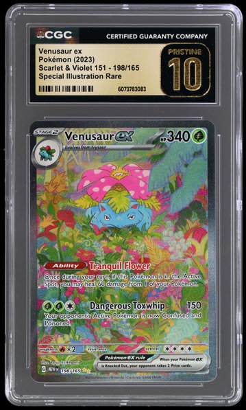 2023 Pokemon Scarlet And Violet 151 Venusaur EX Special Illustration Rare CGC 10 Pristine