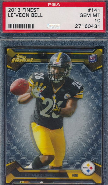 2013 Topps Finest 141 Le'Veon Bell RC PSA 10 GEM MT 0431