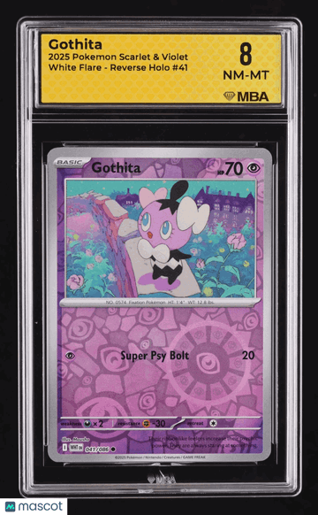 2025 Pokemon Scarlet & Violet White Flare Gothita Reverse Holo MBA 8 #41