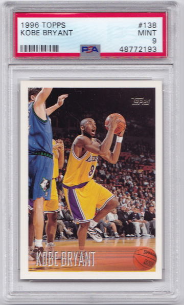 Kobe Bryant 1996 Topps PSA 9 
