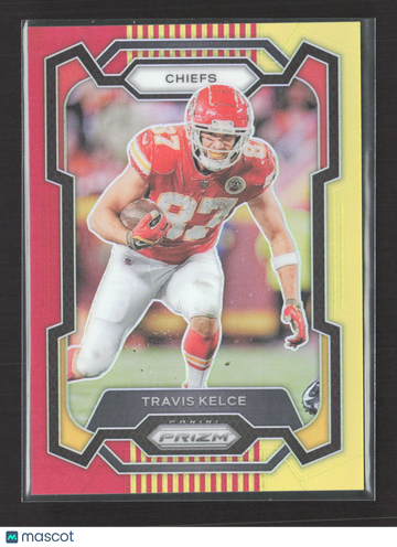 2023 Panini Prizm Travis Kelce #151 Red Yellow /44