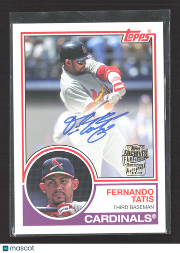2018 Topps Archives Fan Favorites Autographs Fernando Tatis #FFA-FT Certified Autograph Issue