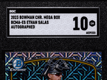 2023 Bowman Chrome Mega Box Ethan Salas #BCMA-ES Autograph SGC 10