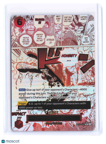 One Piece Koby 2024 Proxy Manga Rare Parallel Manga Art #OP11-018 Trading Card
