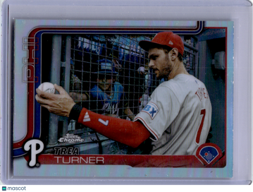 Trea Turner 2025 Topps Chrome Image Variation Short Print Image Variation #208
