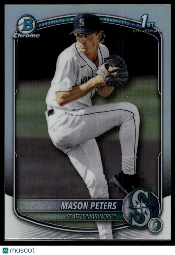 2025 Bowman Draft Mason Peters #BDC-27 Chrome Refractor