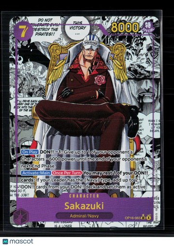 2024 One Piece Card Game Wings of the Captain Sakazuki Special #OP06-056