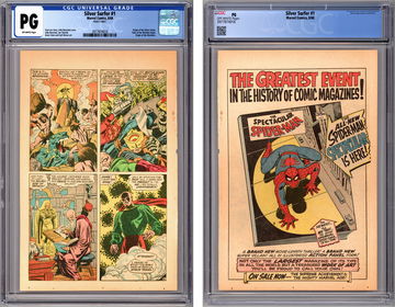 SILVER SURFER #1 CGC-PG *SINGLE PG 5 ONLY* ORIGIN OF SILVER SURFER & WATCHERS 1968