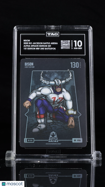 2025 Bo Jackson Battle Arena Bison #BF-245 Battlefoil Steel TAG 10