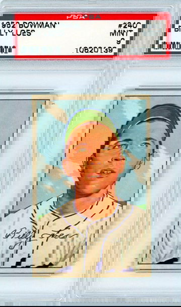 1952 Bowman Billy Loes Rookie #240 PSA 9 P1272