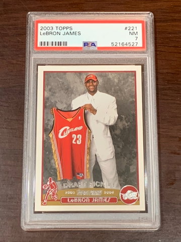 2003 Topps Lebron James PSA 7