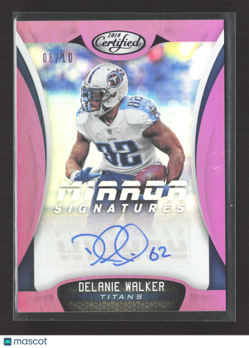 2018 Panini Certified Mirror Signatures Delanie Walker #MS-DW Pink /10