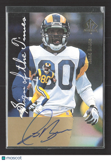 1997 SP Authentic Sign of the Times Isaac Bruce #IB Gold