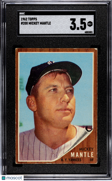 1962 Topps Mickey Mantle #200 SGC 3.5
