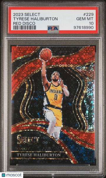 2023 Panini Select Tyrese Haliburton #229 Red Disco PSA 10
