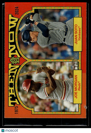 2024 Topps Heritage Joe Morgan / Juan Soto #TAN-3 Then and Now