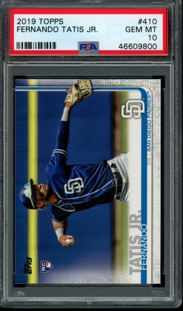 2019 Topps #410 Fernando Tatis Jr. Series 2 PSA 10 GEM MINT 