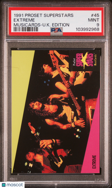 1991 Proset Superstars Musicards-U.K. Edition Extreme Rookie #45 PSA 9