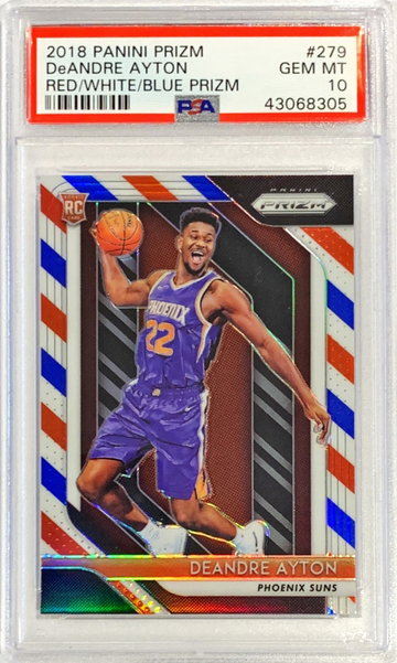 Deandre Ayton Prizm RWB PSA 10