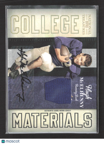 2009 Donruss National Treasures College Materials Hugh McElhenny #30 /99 Authentic Game-Worn Jersey