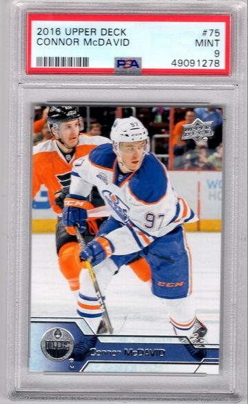 2016 Upper Deck Connor McDavid Oilers PSA 9