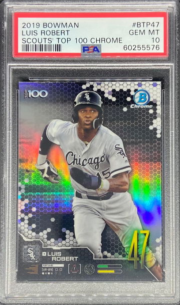 2019 Bowman Chrome LUIS ROBERT Scouts Top 100 RC Chicago White Sox PSA 10